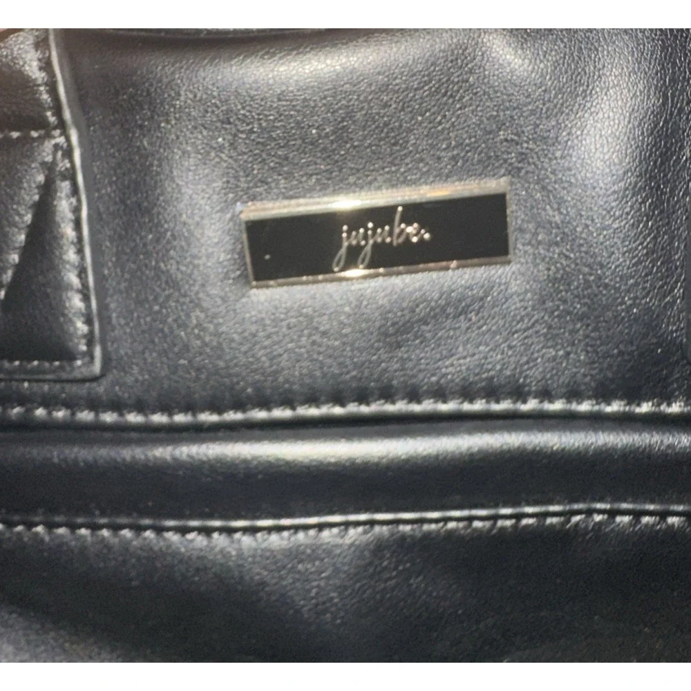 Jujube Million Pockets Deluxe Mommy Travel Backpack Lux Vegan Leather Black READ